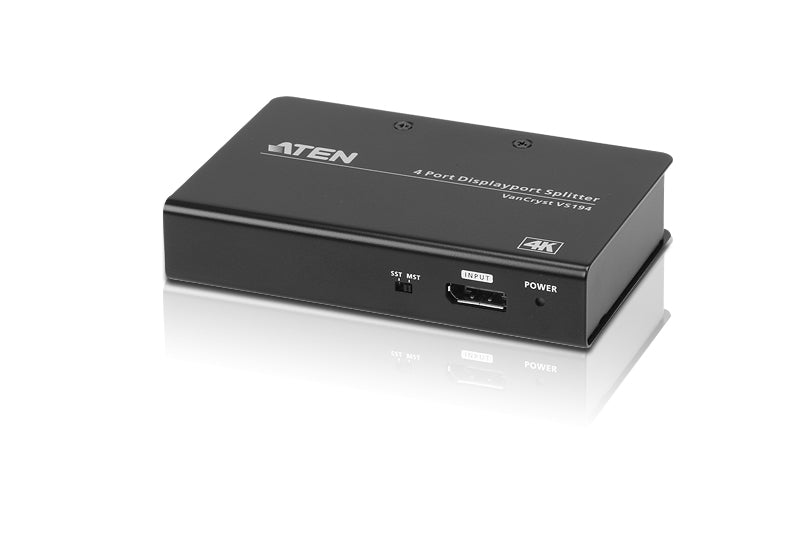Aten Aten Video Splitter 4 Port DisplayPort 4K Splitter, 4096x2160 / 3840x2160@60Hz, Supports Extend Mode  Split Mode