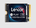 Lexar LNMPLAY001T-RNNNG Internal SSD Play 1TB M.2 2230 PCIe Gen 4x4 NVMe SSD up to 5200MB/s read, 4700MB/s write - 5 year limited warranty