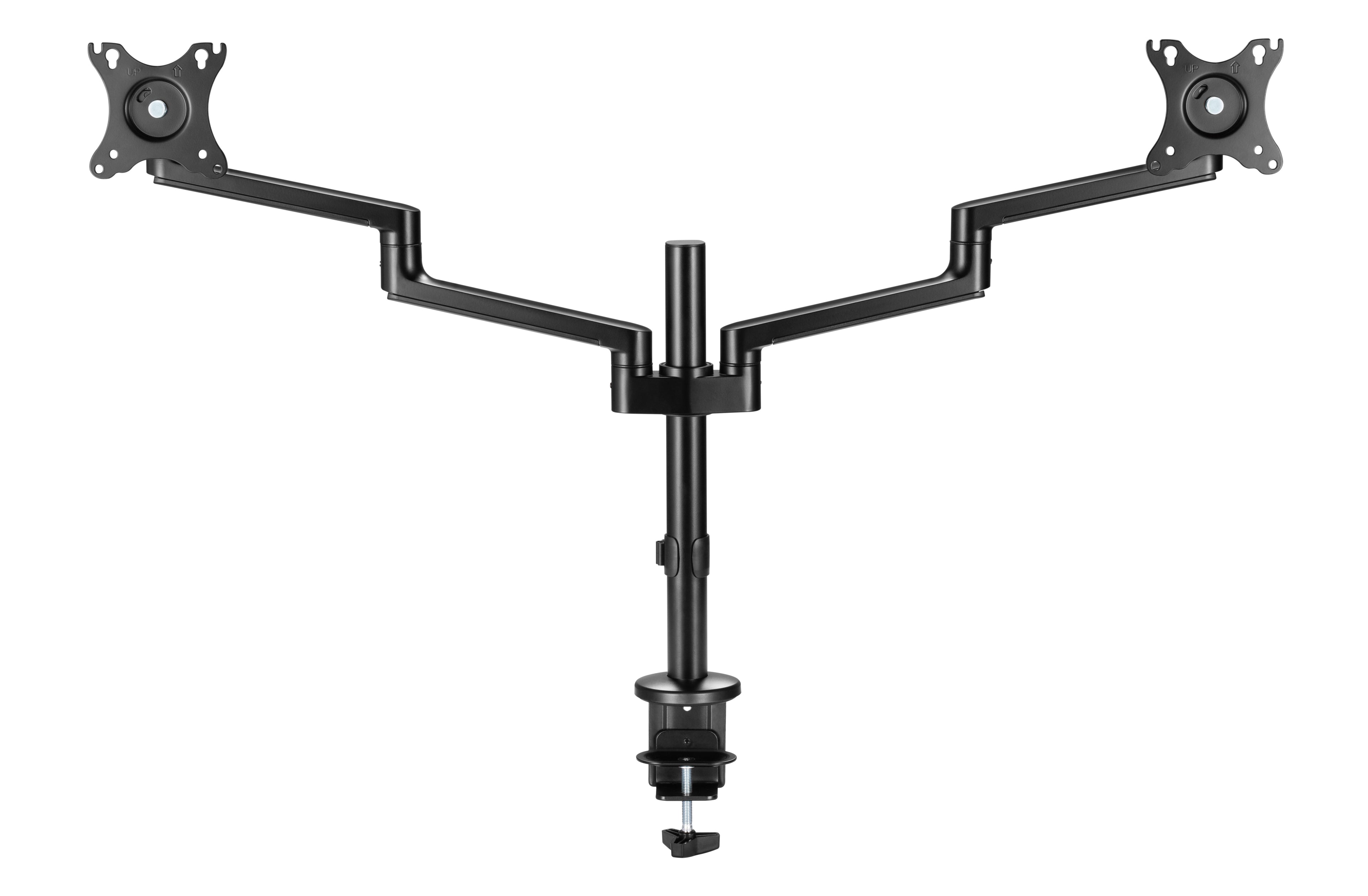 Astrotek Astrotek Dual Monitor Arm Desk Mount Height Adjustable Stand for 2x LCD Display 23.8" 24" 27" 31.5" 32" 8kg 30° Tilt