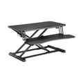 Brateck COST-EFFECTIVE ELECTRIC X-LIFT DESK CONVERTER 615x800x156~480mm up to 20kg, Black, Worksurface Size(LxW): 800x400mm