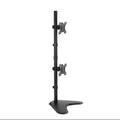 Brateck Brateck Dual Free Standing Screens Economical Double Joint Articulating Steel Monitor Stand Fit Most 13"-32"Monitors 