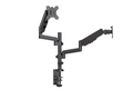Brateck Brateck Dual Monitor Full Extension Gas Spring Dual Monitor Arm (independent Arms) Fit Most 17"-32" Monitors Up to 8k