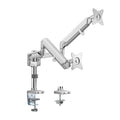 Brateck Brateck Dual Monitors Pole-Mounted Epic Gas Spring Aluminum Monitor Arm Fit Most 17"-32" Monitors, Up to 9kg per scre