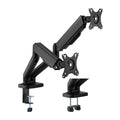 Brateck Brateck Cost-Effective Spring-Assisted Dual Monitor Arm Fit Most 17"-32" Monitor Up to 9KG VESA 75x75,100x100(Black)