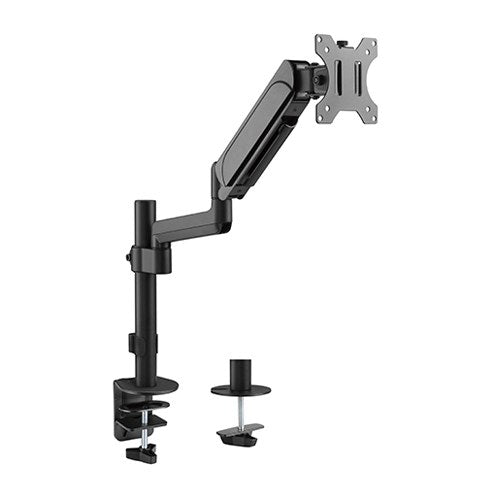 Brateck Brateck Single Monitor Pole-Mounted Gas Spring Monitor Arm Fit Most 17" - 32" Monitor Up to 9Kg Per screen VESA 75x75