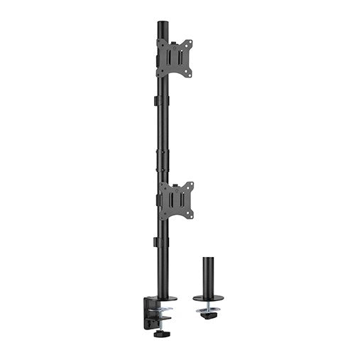 Brateck Brateck Vertical Pole Mount Dual-Screen Monitor Mount Fit Most 17"-32" Monitors, Up to 9kg per screen VESA 75x75/100x