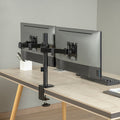 Brateck Brateck Dual-Monitor Steel Articulating Monitor Mount Fit Most 17"-32" Monitor Up to 20KG VESA 75x75,100x100(Black)(N
