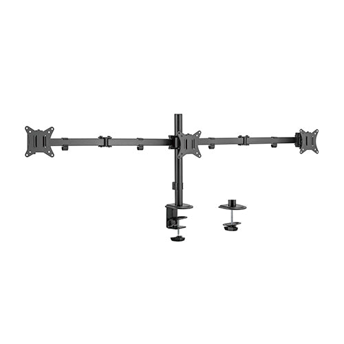 Brateck Brateck Triple-Monitor Steel Articulating Monitor Mount Fit Most 17"-27" Monitor Weight Capacity (per screen):7kg, VE