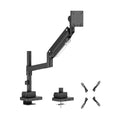 Brateck Brateck LDT80-C012P Super Heavy-Duty Pole-Mounted Gas Spring Monitor Arm, Matte Black, Fit Screen Size:	24"-57" Up to
