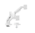 Brateck Brateck LDT81-C024-W Noteworthy Heavy-Duty Gas Spring Dual Monitor Arm Fit Most 17"-35" Monitor Fine Texture White (L
