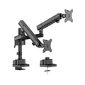 Brateck Brateck LDT84-C024P-B Dual Screen Pole-Mounted Heavy-Duty Mechanical Spring Monitor Arm Black(LS)