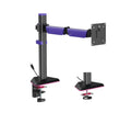 Brateck Brateck LDT89-C012L Articulating RGB Lighting Gaming Monitor Arm Matte Black, Fit Screen Size: 17"-40" Up to 12 KG (L