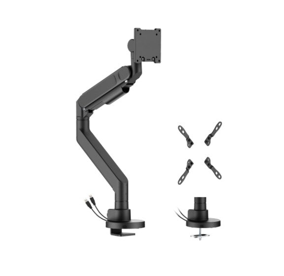 Brateck Brateck LDT92-C012UC-B Future-Proof Heavy-Duty Gas Spring Monitor Arm with USB Port (LS)