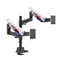 Brateck Brateck LDT95-C024UCP Atlas Neo Gaming Pole-Mounted Dual Monitor Arm with USB-A  USB-C Ports For most 24"~57" Monitor