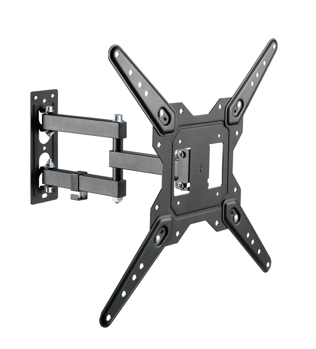 Brateck Brateck LPA68-443 Economical Full-Motion TV Wall Mount, Fit Screen Size: 23"-55" Up to 30 KG, Fine Texture Black,382x