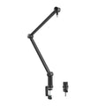 Brateck Brateck Professional Microphone Boom Arm Stand, 360° Rotatable Boom, Clip-On Cable Holder, Foldable Scissor Arm Desig