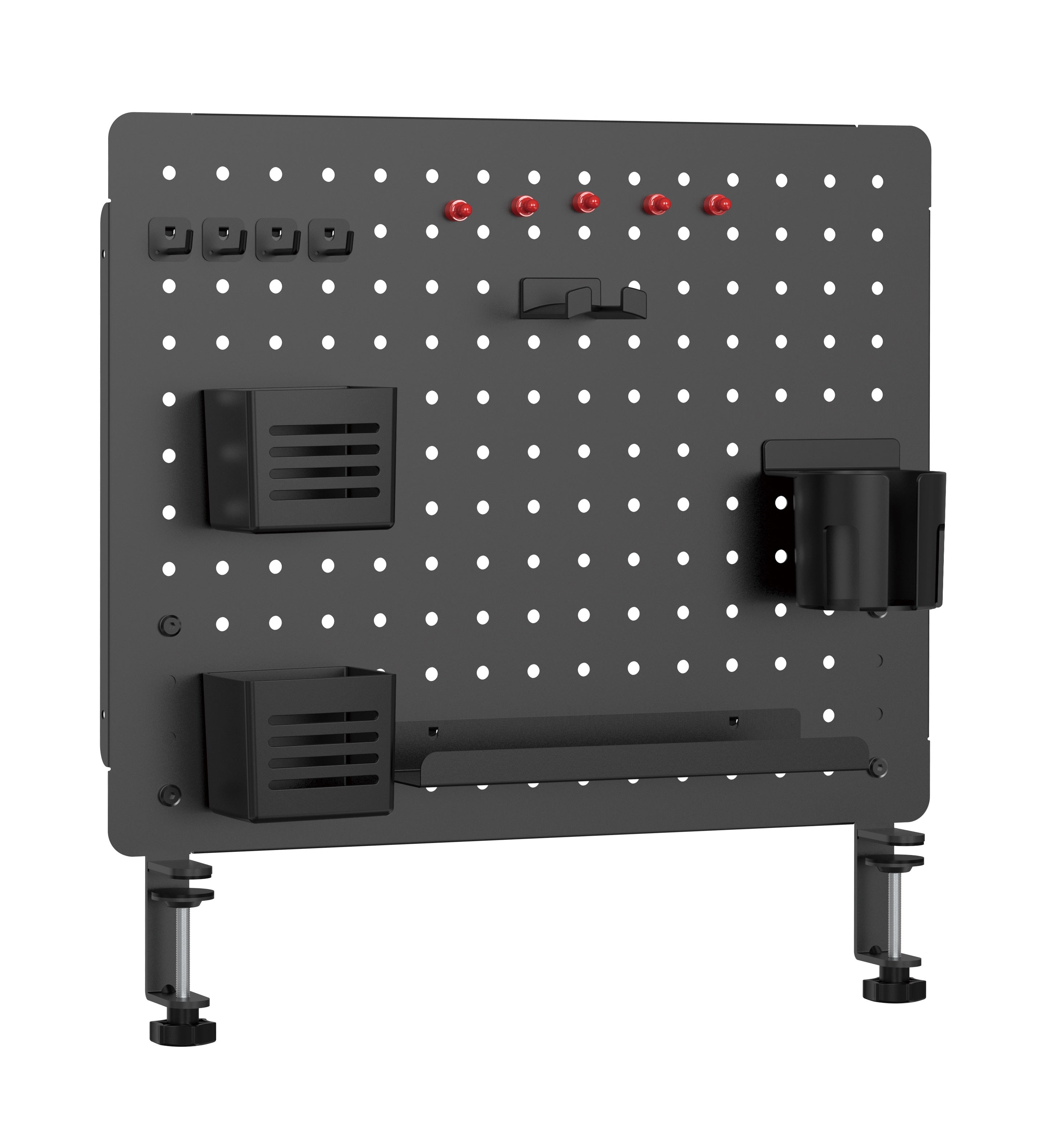 Brateck Desktop Storage Bracket, Clamp Mounting Design: firmly attaches to the table, providing great stability (LS)
