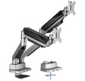 mbeat® activiva Heavy Duty Dual Monitor Screen Gas Spring Monitor Arm Support:For monitors 17”-35’’, each up to15kg.  Integrated 180° Rotation