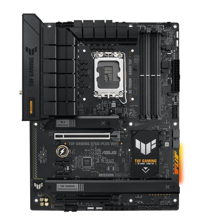 ASUS ASUS B760 TUF GAMING B760-PLUS WIFI Intel LGA 1700 ATX Motherboard 128GB,DDR5,1xPCIe 5.0 x16, 3xM.2,4 xSATA,1xHDMI,1xDP,