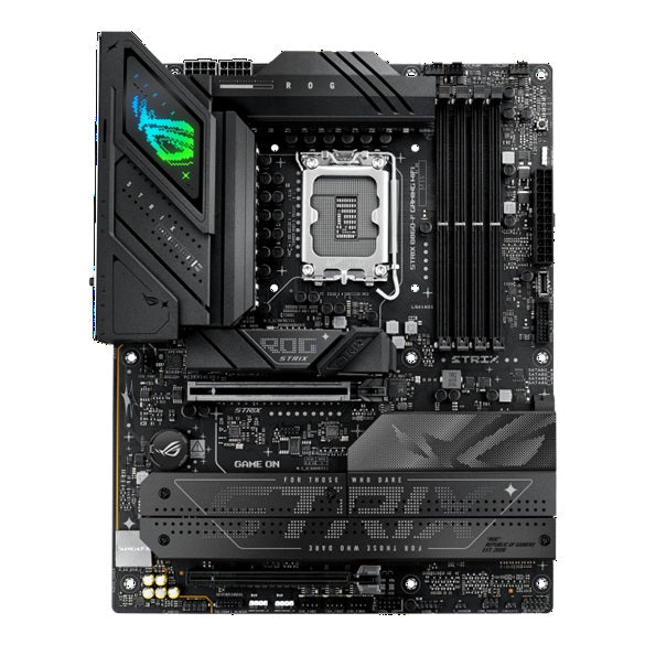 ASUS ROG STRIX B860-F GAMING WIFI LGA1851 ATX Motherboard 256GB, DDR5, 1 x PCIe 5.0, 4 x M.2 slots, 4 x SATA, WiFi 7, 1 x HDMI, 1 x DP