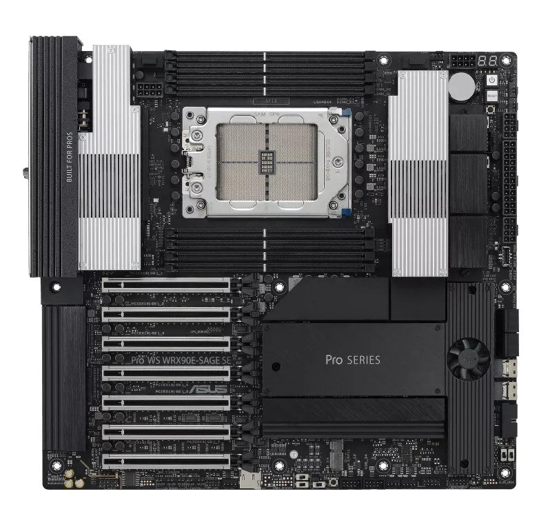 ASUS ASUS AMD PRO WS WRX90E-SAGE SE sTR5 EEB Workstation Motherboard, 7 x PCIe 5.0 x16, multi-GPU support, 4x M.2 slots, 2x S