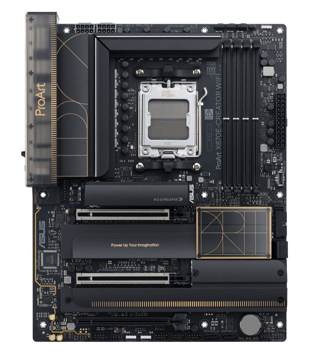 ASUS ASUS AMD ProArt X870E-CREATOR WIFI (AM5) ATX Motherboard, DDR5 192GB, 2 x PCIe 5.0 x16 slots, 4 x M.2 slots , 4 x SATA, 