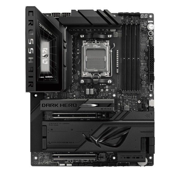 ASUS ASUS AMD ROG CROSSHAIR X870E DARK HERO (AM5) ATX Motherboard, AM5, DDR5 256GB, PCIe 5.0, 5x M.2, Wi-Fi 7, 10GbE+5GbE, US