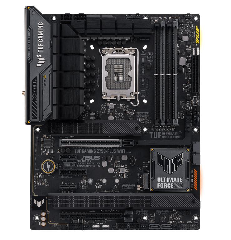ASUS ASUS Z790 TUF GAMING Z790-PLUS WIFI Intel LGA1700 ATX Motherboard, DDR5, PCIe 5.0 x16 slot, 4x M.2. 4x SATA, 2.5Gb LAN, 
