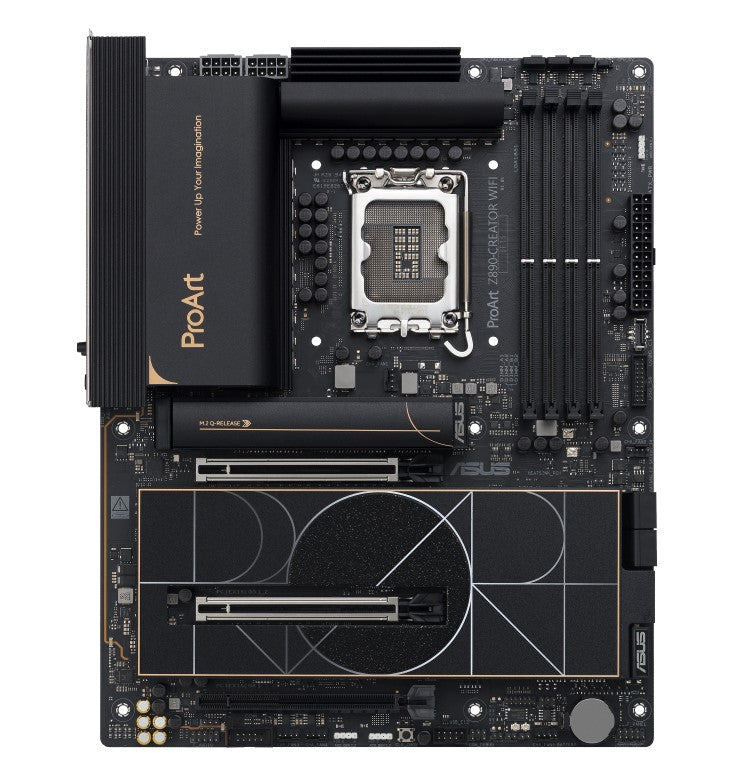 ASUS ASUS ProArt Z890-CREATOR WIFI LGA1851 ATX Motherboard 192GB, DDR5, 2 x PCIe 5.0 x16 slots, 5 x M.2 slots, 4 x SATA 6Gb/s