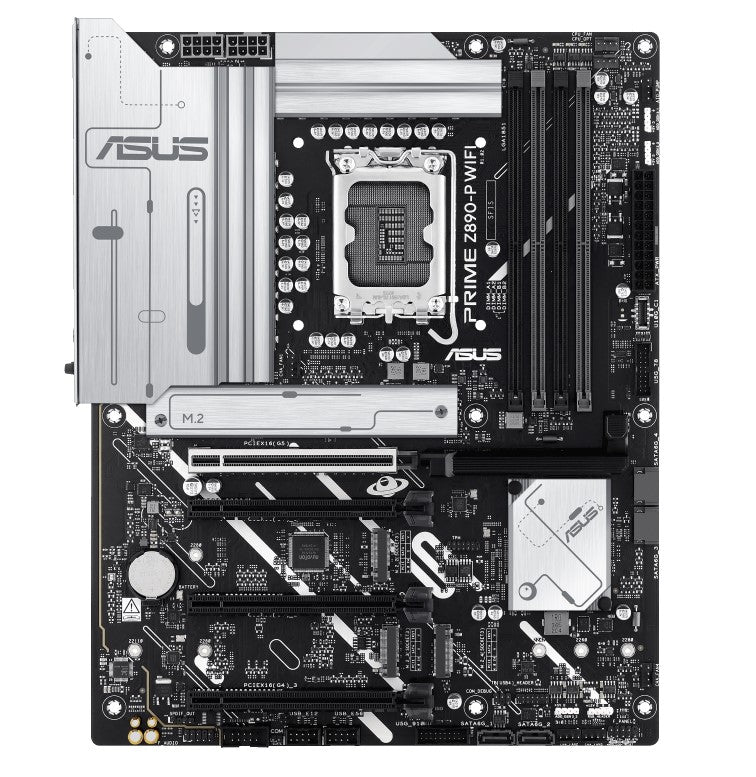 ASUS ASUS PRIME Z890-P WIFI-CSM LGA1851 ATX Motherboard 192GB, DDR5, 1 x PCIe 5.0 x16 slots, 4 x M.2 slots, 4 x SATA 6Gb/s