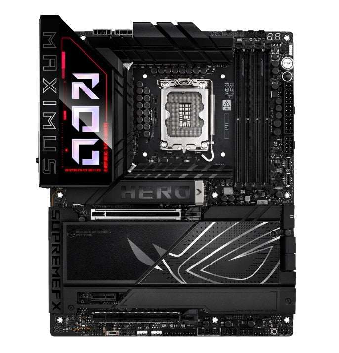 ASUS ROG MAXIMUS Z890 HERO LGA1851 ATX Motherboard 192GB, DDR5, 1 x PCIe 5.0 x16 slots, 6 x M.2 slots,1 x SlimSAS, 4 x SATA 6Gb/s