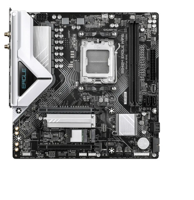 Gigabyte B840M EAGLE ,AMD AM5 B840 Ryzen 7000/8000/9000, 2xDDR5 128GB EXPO/XMP, PCIe 5.0 x16, 2xM.2, 4xSATA, 2.5GbE LAN, Wi-Fi 6E, HDMI, DP,