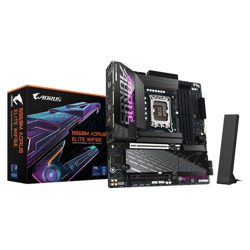 Gigabyte (LS) Gigabyte M/B B860M A ELITE WIFI6E 1.0,  Intel ® B860, 4 x DDR5 up to 256 GB, 2x HDMI, 2 x PCI Express x16, 3 x 