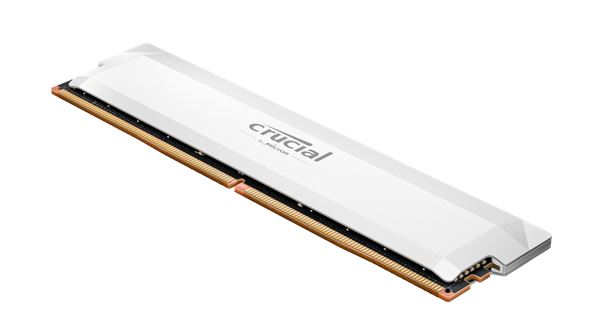 Crucial Pro 16GB (1x16GB) DDR5 UDIMM 6000MHz CL36 White Heat Spreader Overclocking Support Intel XMP AMD Ryzen Desktop PC Gaming Memory Tray