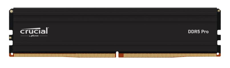 Micron (Crucial) Crucial Pro 16GB (1x16GB) DDR5 UDIMM 6400MHz CL38 Black Heat Spreader Support Intel XMP AMD Ryzen Desktop PC