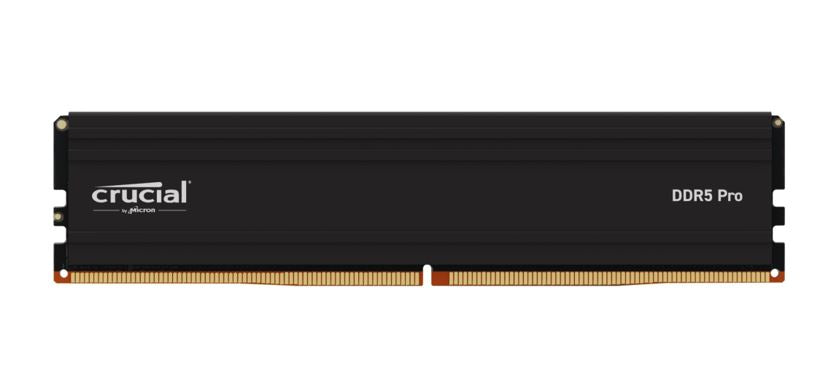 Micron (Crucial) Crucial Pro 32GB (1x32GB) DDR5 UDIMM 6000MHz CL40 Black Heat Spreader Overclocking Support Intel XMP AMD Ryz