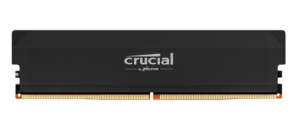 Crucial Pro 32GB (1x32GB) DDR5 UDIMM 6400MHz CL40 Black Heat Spreaders Overclocking Support Intel XMP AMD Ryzen Desktop PC Gaming Memory Tray