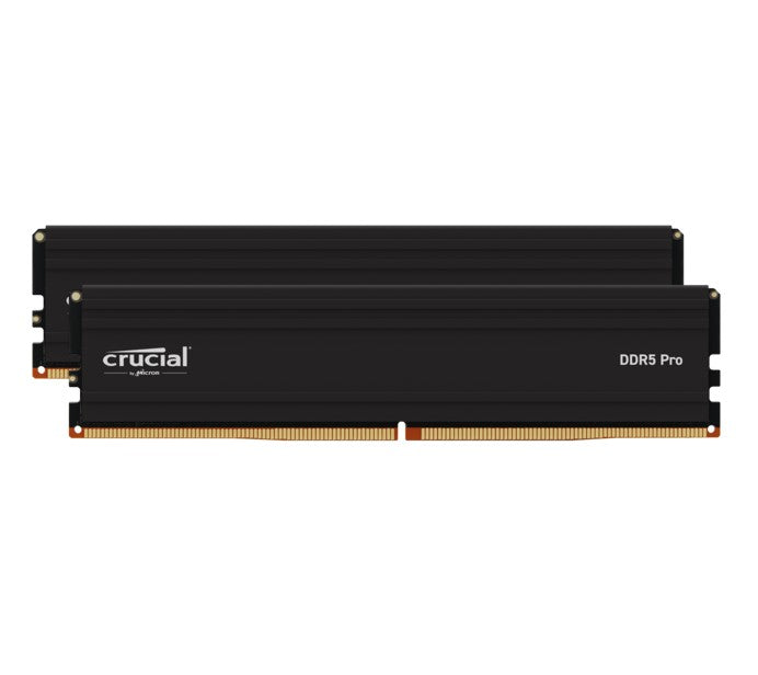 Micron (Crucial) Crucial Pro 32GB (2x16GB) DDR5 UDIMM 5600MHz CL46 Black Heat Spreader Support Intel XMP AMD Ryzen Desktop PC