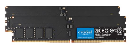 Micron (Crucial) Crucial 32GB (2x16GB) DDR5 CUDIMM 6400MHZ CL52 Desktop PC Memory for Intel Core Ultra Processors AI PC