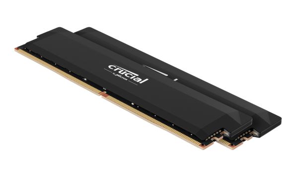 Micron (Crucial) Crucial Pro 64GB (2x32GB) DDR5 UDIMM 6000MHz CL40 Black Heat Spreader Support Intel XMP AMD Ryzen Desktop PC