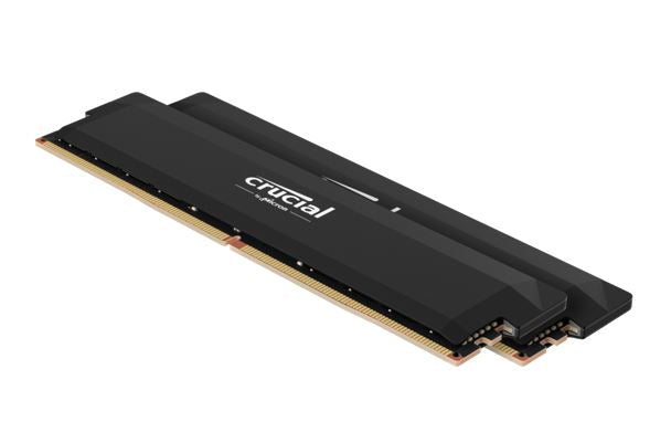 Micron (Crucial) Crucial Pro 64GB (2x32GB) DDR5 UDIMM 6400MHz CL40 Black Heat Spreader Support Intel XMP AMD Ryzen Desktop PC