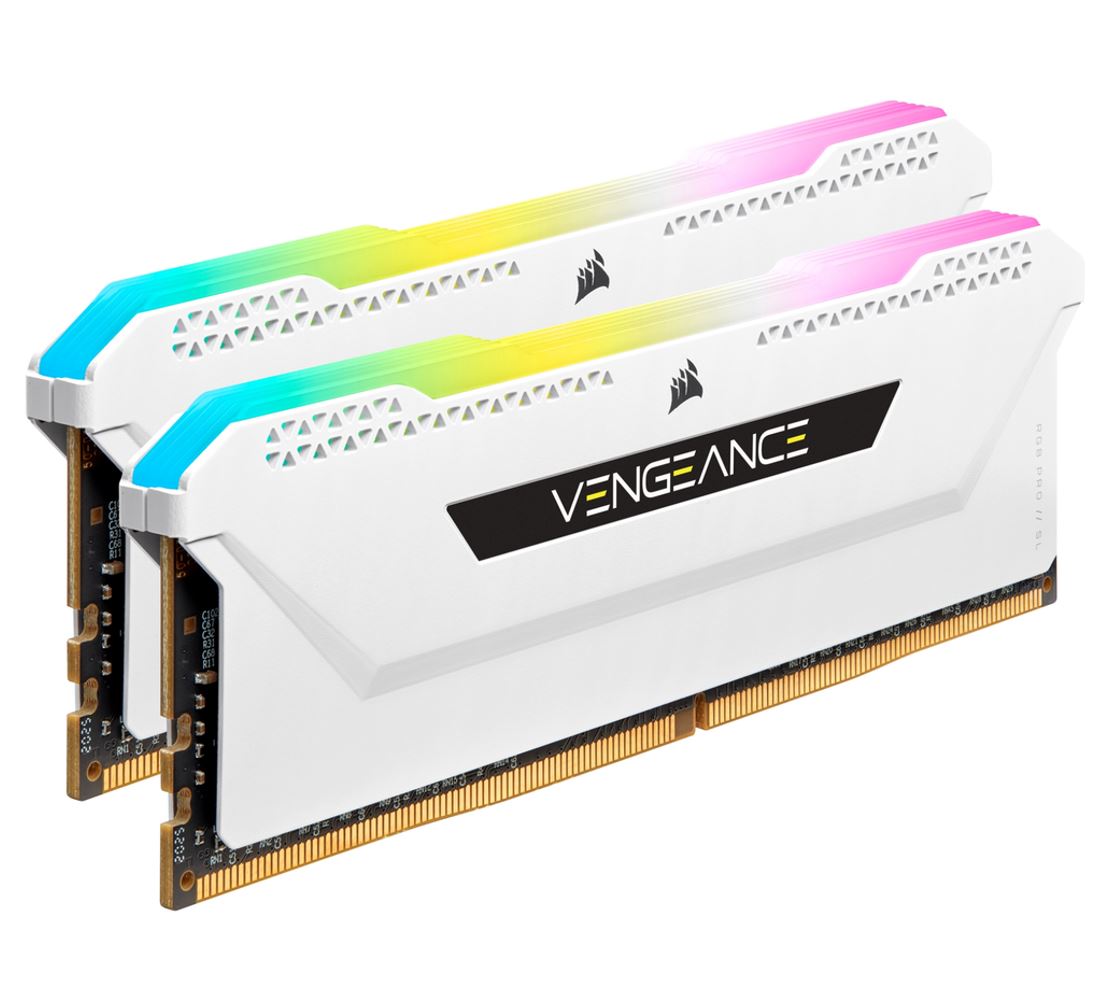 Corsair Corsair Vengeance RGB PRO SL 32GB (2x16GB) DDR4 3600Mhz C18 White Heatspreader Desktop Gaming Memory