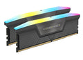 Corsair Corsair Vengeance RGB 64GB (2x32GB) DDR5 UDIMM 5600MHz C36 1.25V Desktop Gaming Memory Black Optimized for AMD Expo R