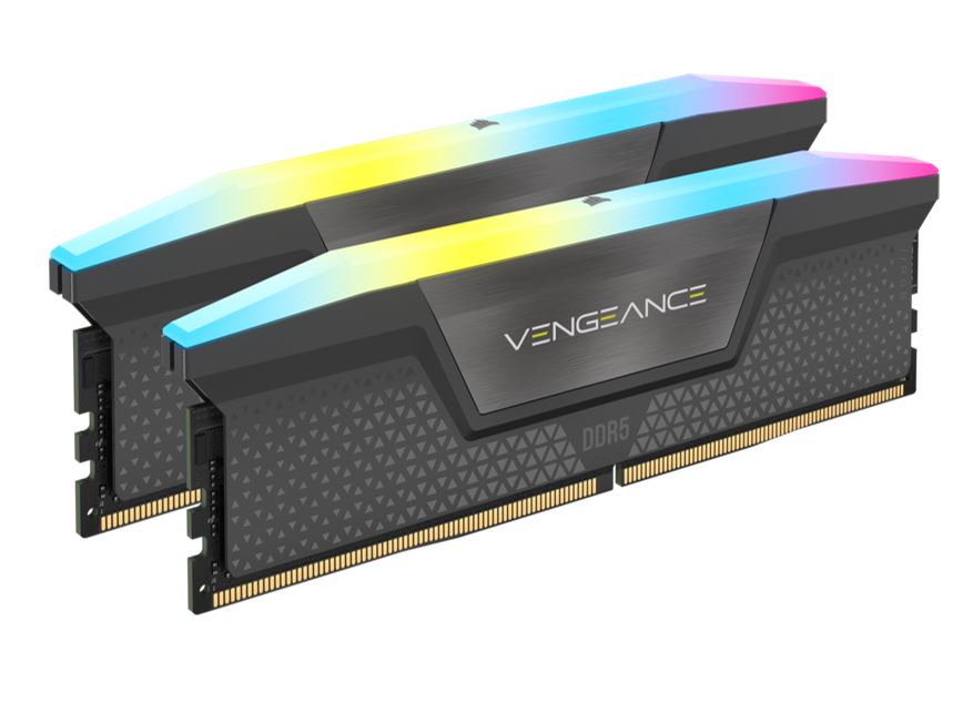 Corsair Corsair Vengeance RGB 64GB (2x32GB) DDR5 UDIMM 6400MHz C32 1.35V Desktop Gaming Memory Black