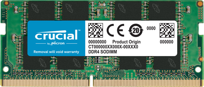 Micron (Crucial) Crucial 16GB (1x16GB) DDR4 SODIMM 3200MHz CL22 1.2V Un-Ranked Notebook Laptop Memory RAM
