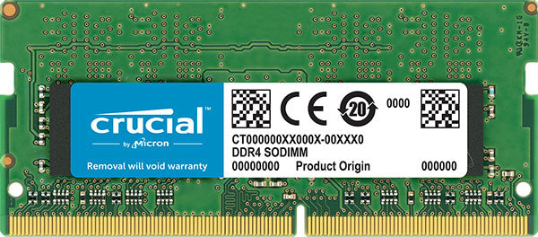 Micron (Crucial) Crucial 8GB (1x8GB) DDR4 SODIMM 3200MHz CL22 1.2V Single Ranked Notebook Laptop Memory RAM