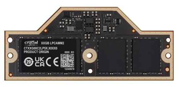 Micron (Crucial) Crucial 32GB (1x32GB) LPDDR5X LPCAMM2 7500Mhz Memory for Lenovo P1 P14 P16v