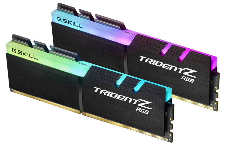 G.SKILL G.SKILL F4-3600C18D-32GTZR 32GB (2 x 16GB)/ PC4-28800 / DDR4 3600 Mhz/ Timings 18-22-22-42/ Voltage 1.35V/ Trident Z 