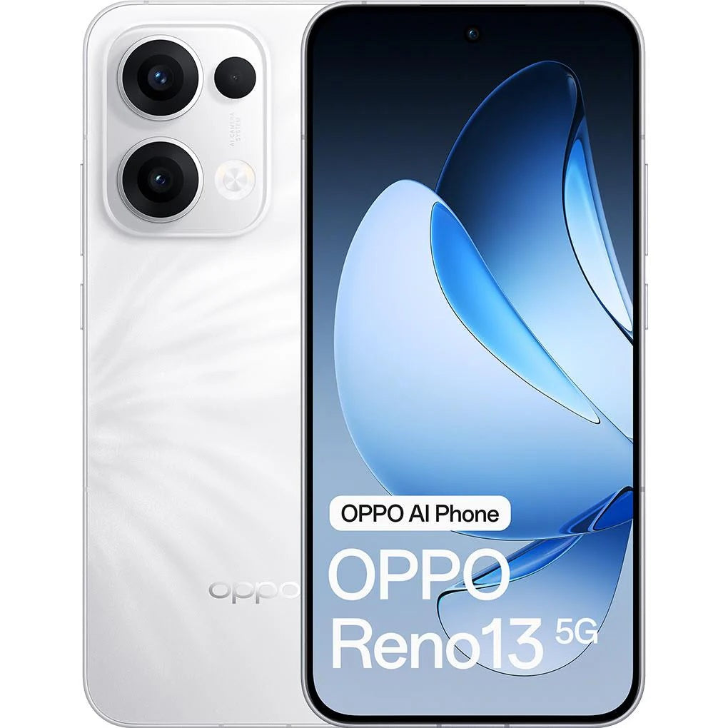 OPPO Reno13 5G - Plume White (CPH2689AU White) *AU STOCK*, 6.6", Full HD+, 12GB/256GB, 50MP/50MP, Dual SIM, 5600mAh, 2 Years Warranty