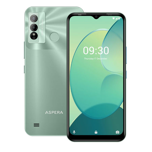 Aspera Aspera AS9 4G 128GB - Mint(P02242401) *AU STOCK*, 6.52", 4GB/128GB, 50MP/8MP, Dual SIM, 5000mAh, 1 Year Warranty